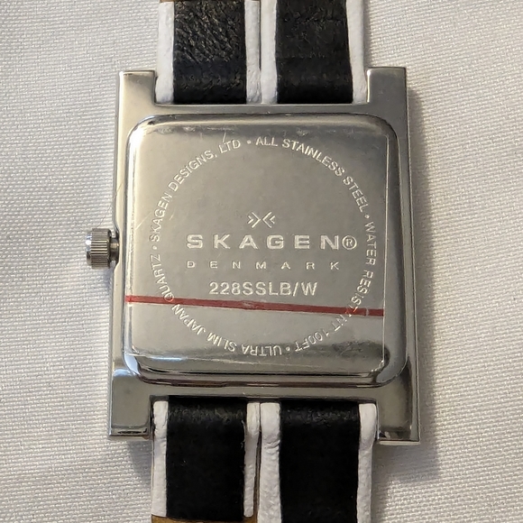 Skagen Denmark leather watch